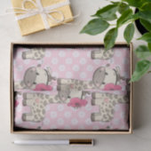 カスタムベビーガールキリンティッシュペーパー 薄葉紙 (ギフト)