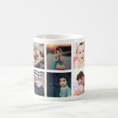 カスタムベビーコラージュ コーヒーマグカップ (中央)