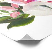 カスタムベビーシャワードアサイン歓迎 ポスター (角)