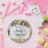 カスタムベビーシャワーラウンド紙プレート | 7インチデザイン ペーパープレート (パーティー)