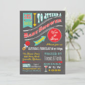 カスタムベビーシャワー招待状 招待状 (スタンド正面)