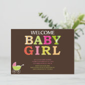 カスタムベビーシャワー招待状 招待状 (スタンド正面)