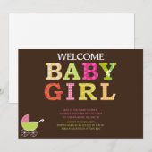 カスタムベビーシャワー招待状 招待状 (正面/裏面)