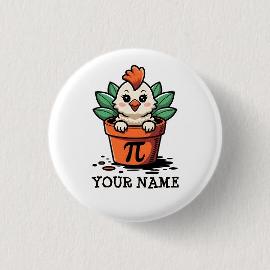 カスタムベビーチキンポットパイパイ日 缶バッジ (正面)