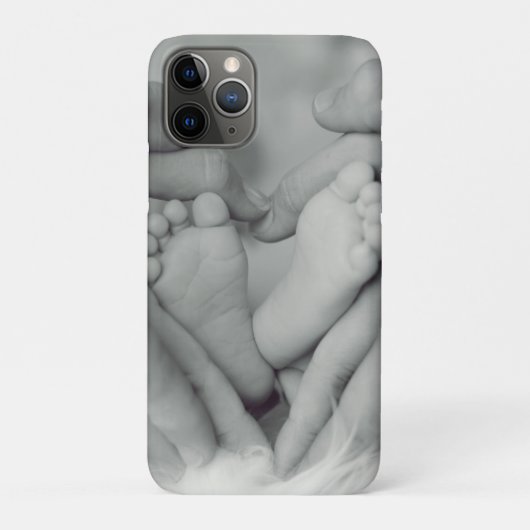 カスタムベビーファミリーiPhoneとその他の電話ケ頭が切れるース Case-Mate iPhoneケース (裏)