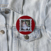 カスタムベビーフォトファンシーシルバーフレーム追加フォト 缶バッジ (インサイチュ)