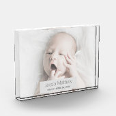 カスタムベビーフォトメモリブロック フォトブロック (左)