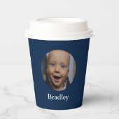 カスタムベビー写パーソナライズされた真 紙コップ (正面)