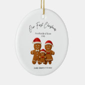 カスタムベビー初めてのクリスマスバウブルカスタム保 セラミックオーナメント (右)