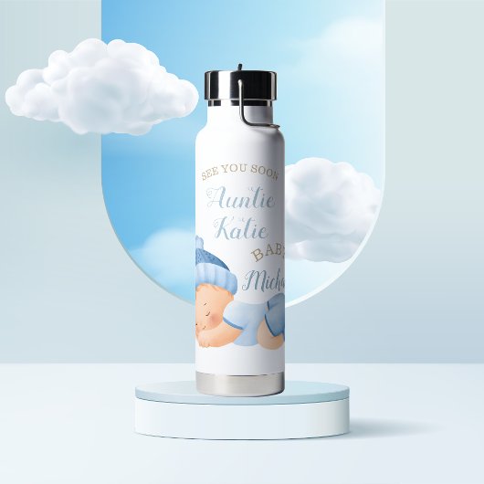 カスタムベビー名スリーピングボーイ ウォーターボトル