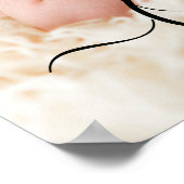 カスタムベビー名フォトウォールアートプリント ポスター (角)