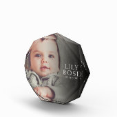 カスタムベビー名誕生日の写真 フォトブロック (右)