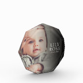 カスタムベビー名誕生日の写真 フォトブロック (左)