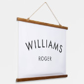 カスタムベビー名 |壁ぶら下がったの |ウッドアート 吊り下げ型タペストリー (傾斜あり)
