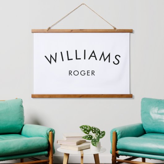 カスタムベビー名 |壁ぶら下がったの |ウッドアート 吊り下げ型タペストリー (リビング)