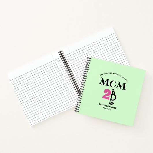 カスタムベビー祈りの言葉妊娠日記 ノートブック (内部)