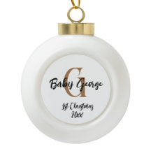 カスタムベビー第1クリスマスモノグラユニセックスム