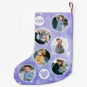 カスタムベビー紫 スモールクリスマスストッキング (裏面)