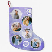 カスタムベビー紫 スモールクリスマスストッキング (正面)