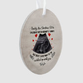 カスタムベビー超音波写真オーナメント、超音波 オーナメント (正面)