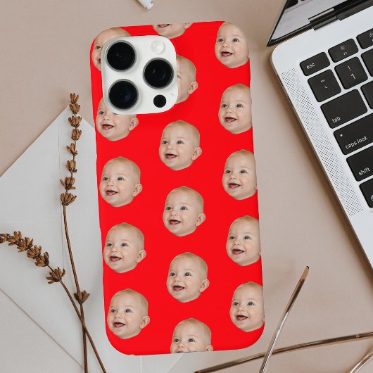 カスタムベビー顔パターンパーソナライズされたベビー写真 Case-Mate iPhoneケース