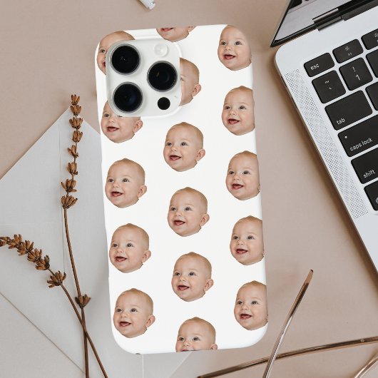 カスタムベビー顔パターンパーソナライズされたベビー写真 Case-Mate iPhoneケース