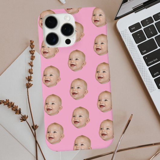 カスタムベビー顔パターンパーソナライズされたベビー写真 Case-Mate iPhoneケース