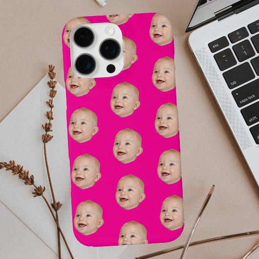 カスタムベビー顔パターンパーソナライズされたベビー写真 Case-Mate iPhoneケース