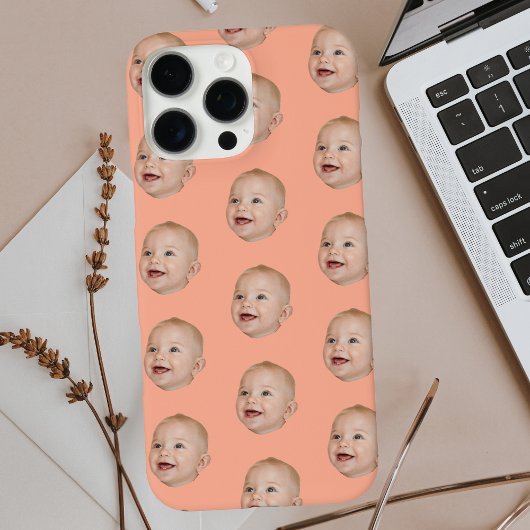 カスタムベビー顔パターンパーソナライズされたベビー写真 Case-Mate iPhoneケース
