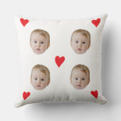 カスタムベビー顔付ハート クッション (裏面)