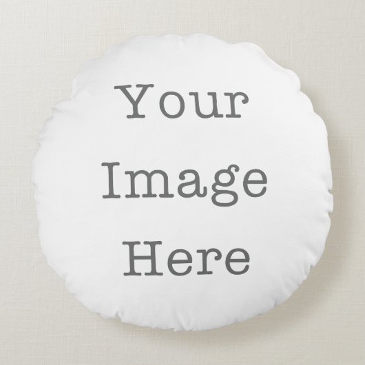 カスタムベビー&キッズコットンピロー ラウンドクッション (正面)