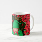 カスタムベビー/子供写真クリスマス コーヒーマグカップ (正面右)