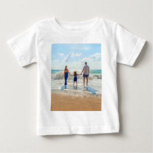 カスタムベビーTシャツお気に入りの写真ギフト ベビーTシャツ