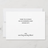 カスタムベビーTank You Card 案内状 (裏面)