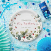 カスタムベリーファースト誕生日 ペーパープレート (パーティー)