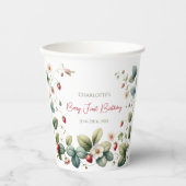 カスタムベリーファースト誕生日 紙コップ (正面)