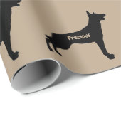 カスタムベルギーマリノイスドッグブリードシルエット ラッピングペーパー (ロールコーナー)