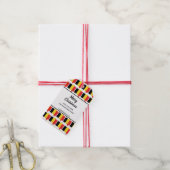 カスタムベルギー国旗のギフトラベル ギフトタグ (より糸付き)