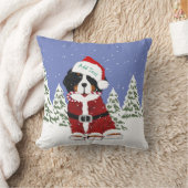 カスタムベルネーズマウンテンドッグサンタポーズ クッション (ブランケット)