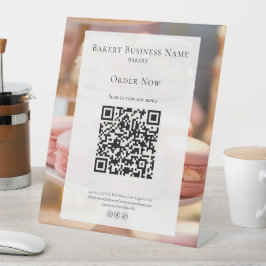 カスタムベーカリースキャンメニューQR 台座サイン