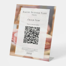 カスタムベーカリースキャンメニューQR 台座サイン