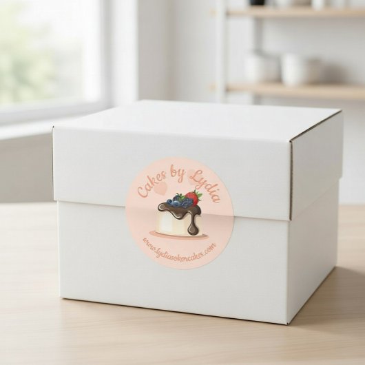 カスタムベーカリーステッカー ラウンドシール