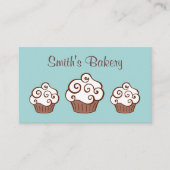 カスタムベーカリーブルービジネスカード 名刺 (正面)