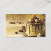 カスタムベーカリーペストリー水カラービジネスCa 名刺 (正面)