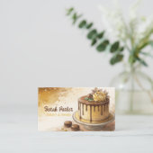 カスタムベーカリーペストリー水カラービジネスCa 名刺 (スタンド正面)