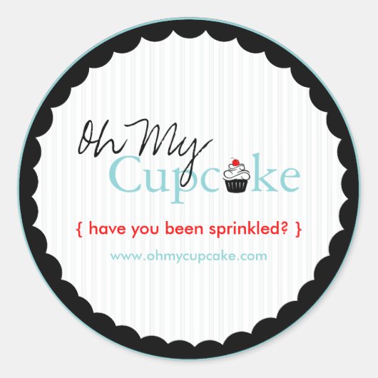 カスタムベーカリー包装シール ラウンドシール (正面)