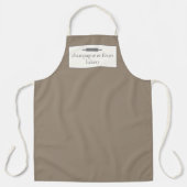 カスタムベーカリー名タウペシェフまたはスタッフエプロン エプロン (正面)