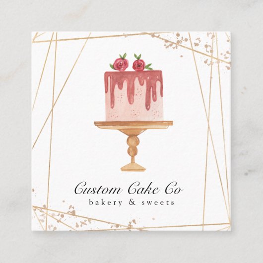 カスタムベーカリー名刺 スクエア名刺 (正面)