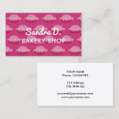 カスタムベーカリー店の名刺テンプレートデザイン 名刺 (正面/裏面)