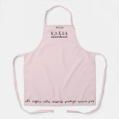 カスタムベーカー超常連ピンク中 エプロン (正面)